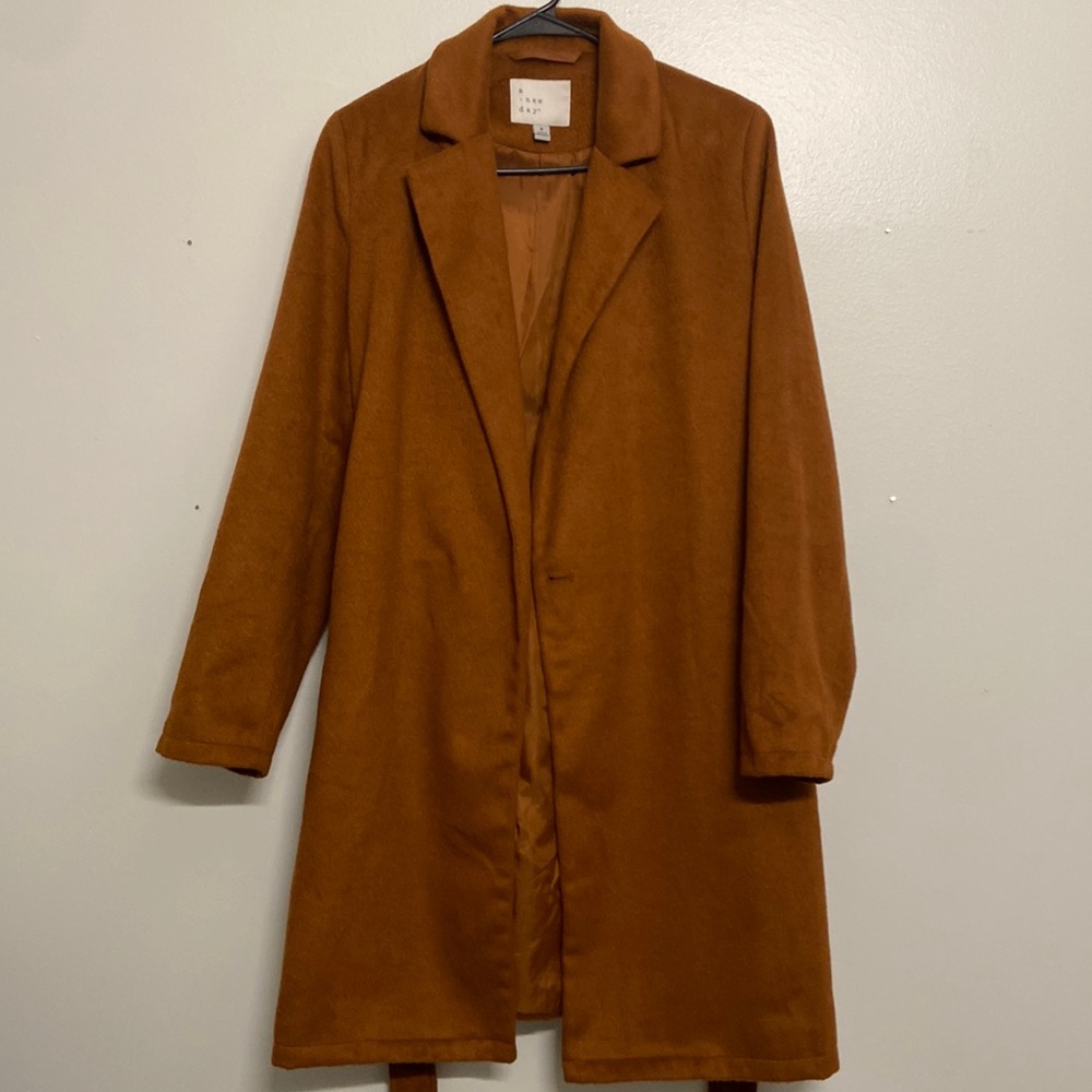 A New Day Trench Coat
burnt orange / brown size medium